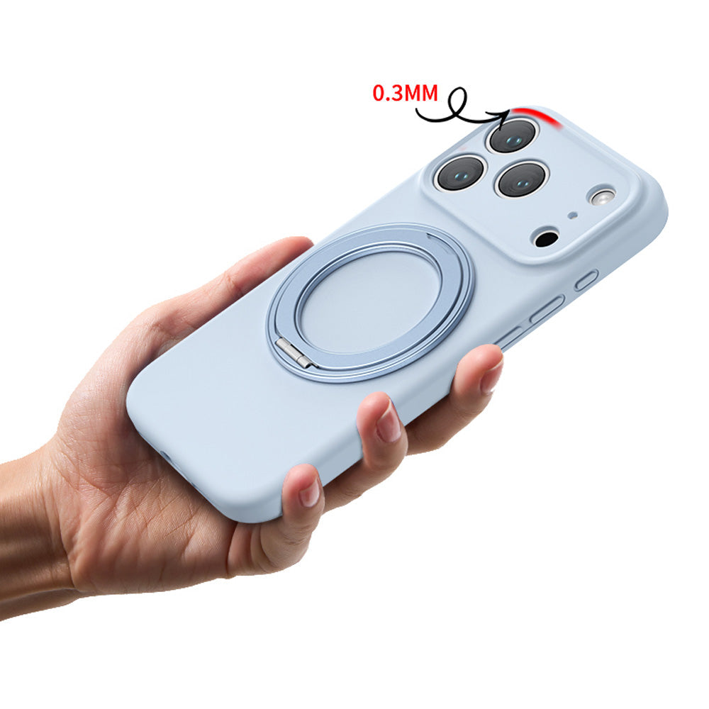360 Ring Stand Liquid Silicone iPhone Case