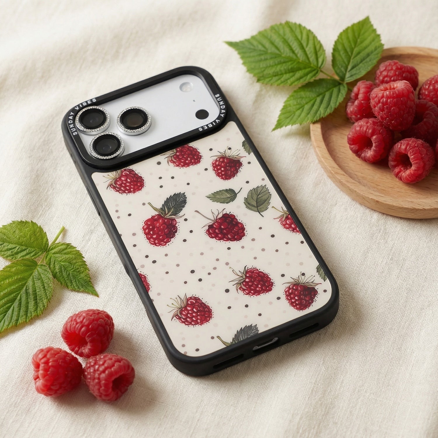 Raspberry Delight iPhone Case