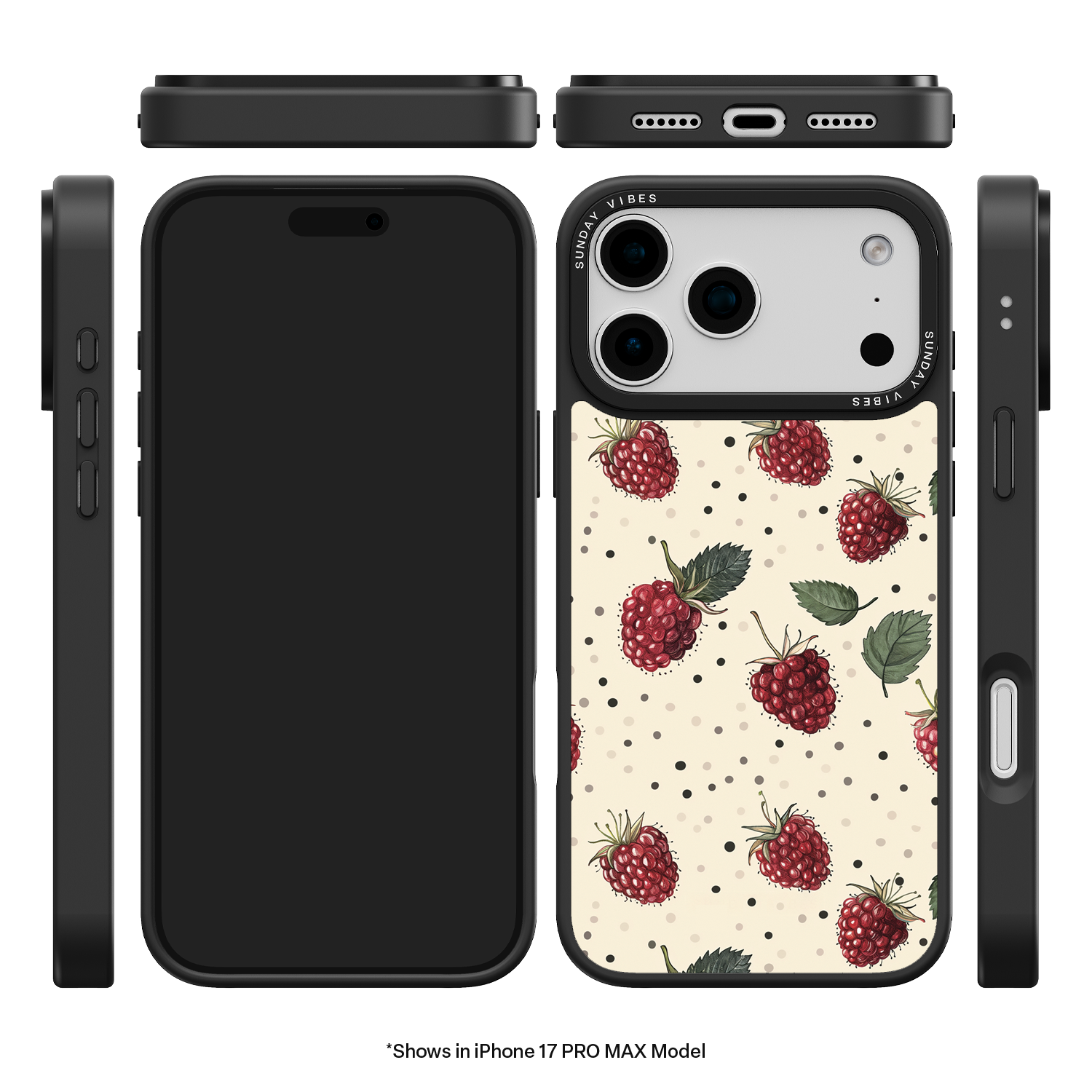 Raspberry Delight iPhone Case