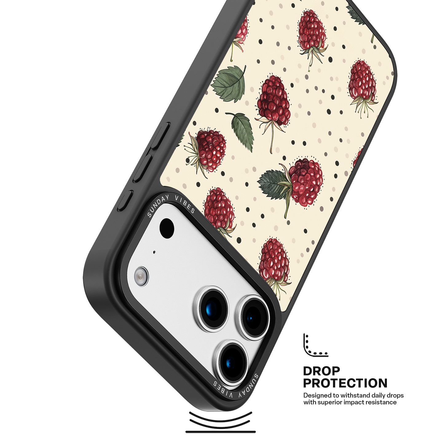 Raspberry Delight iPhone Case
