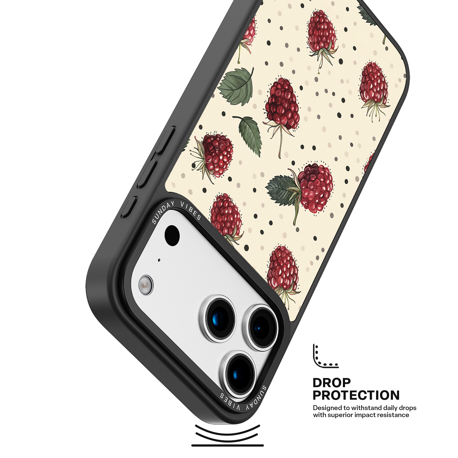 Raspberry Delight iPhone Case