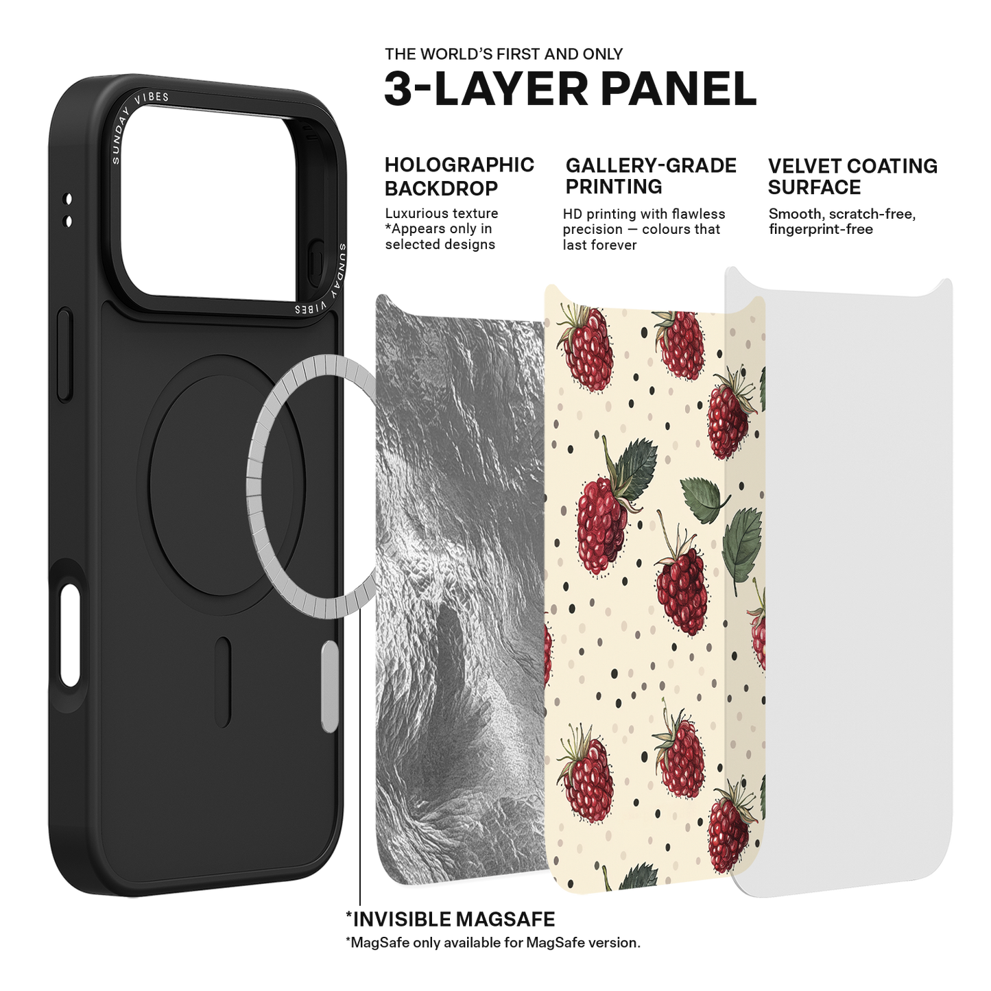 Raspberry Delight iPhone Case