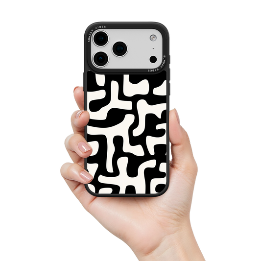 Monochrome Moo iPhone Case