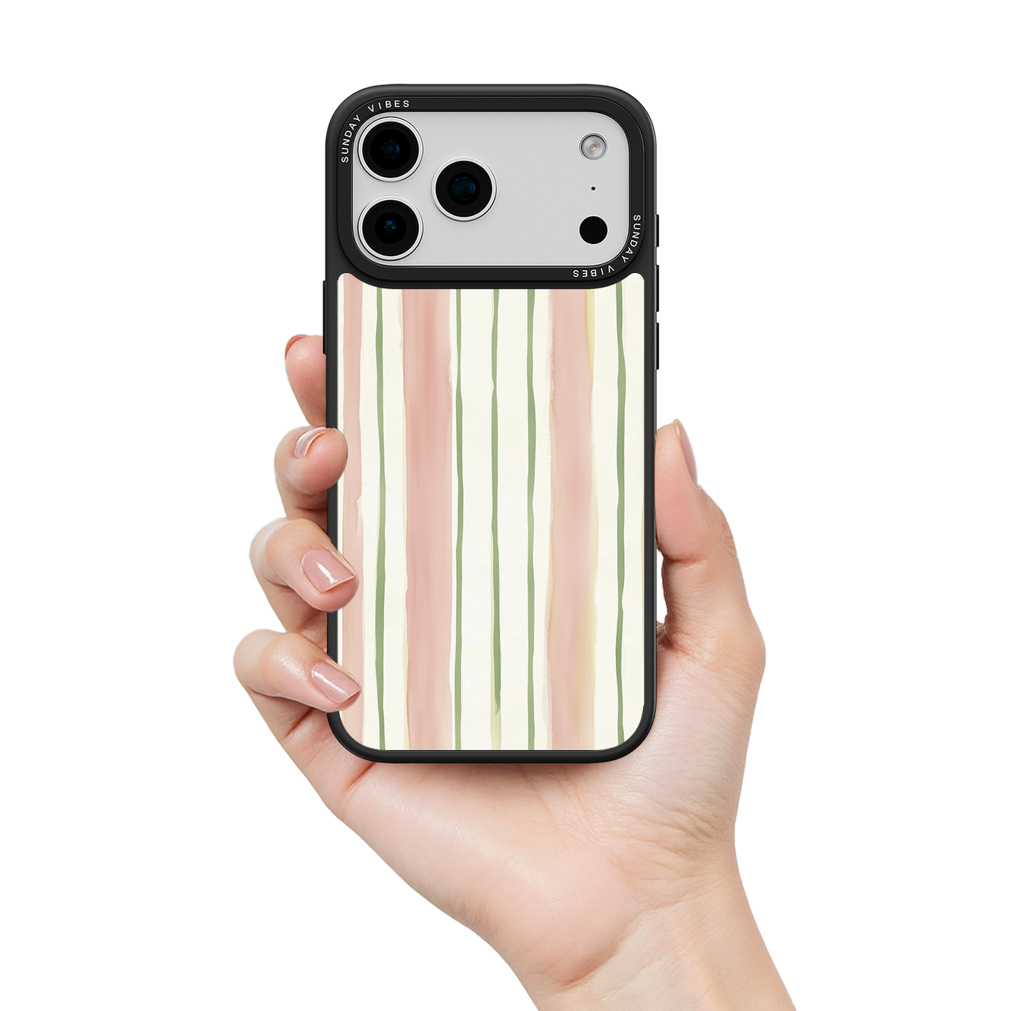 Pastel Stripe Serenade iPhone Case