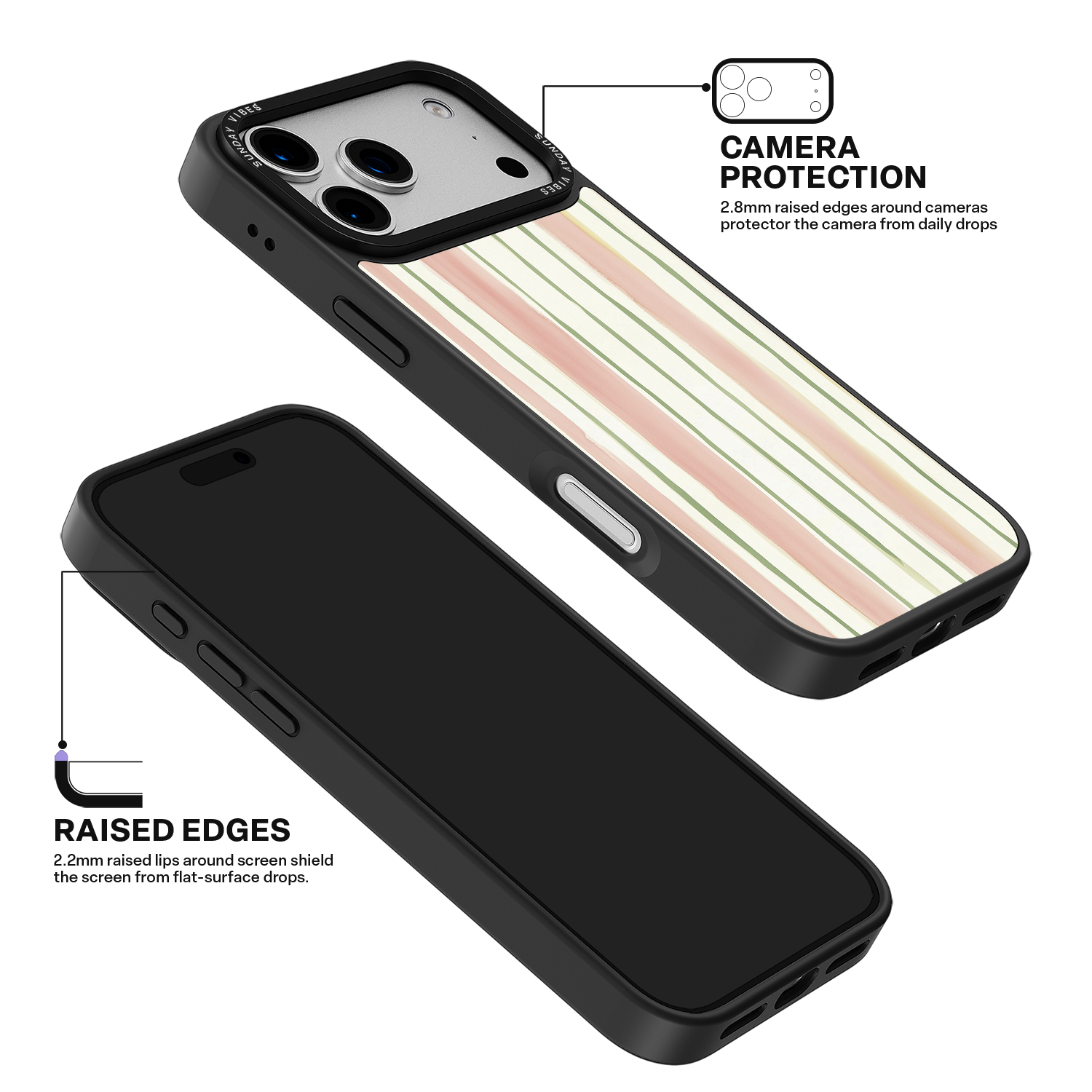 Pastel Stripe Serenade iPhone Case