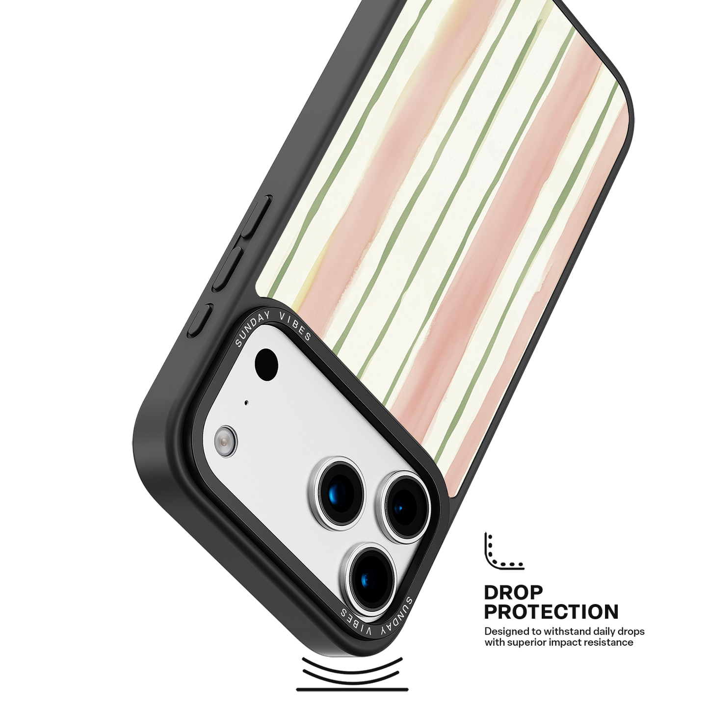 Pastel Stripe Serenade iPhone Case