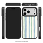 Azure Meadow Stripe iPhone Case