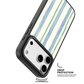 Azure Meadow Stripe iPhone Case