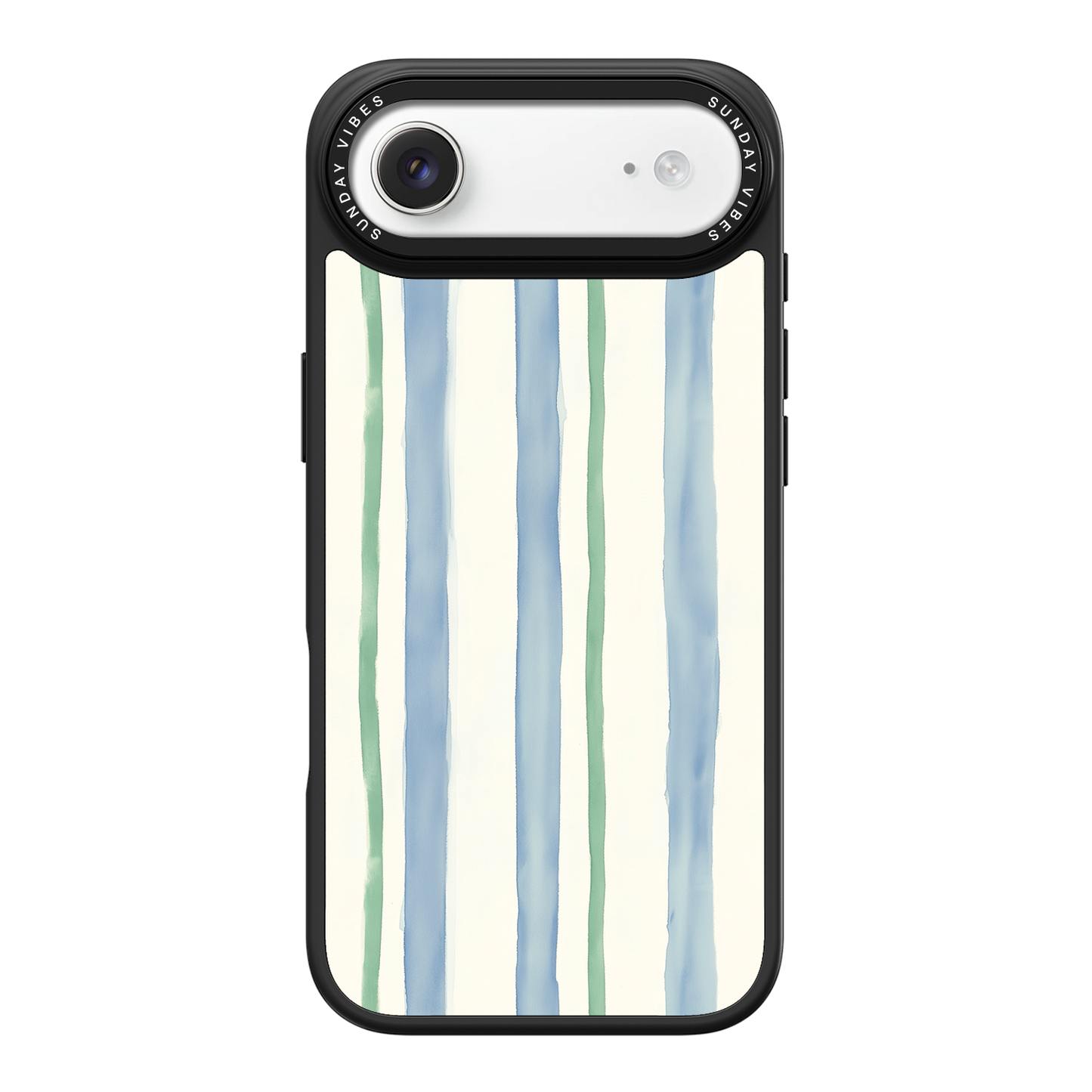 Azure Meadow Stripe iPhone Case