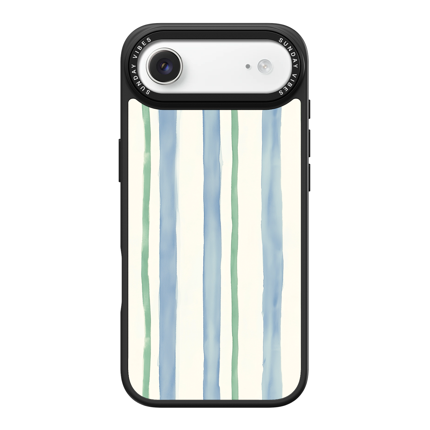 Azure Meadow Stripe iPhone Case