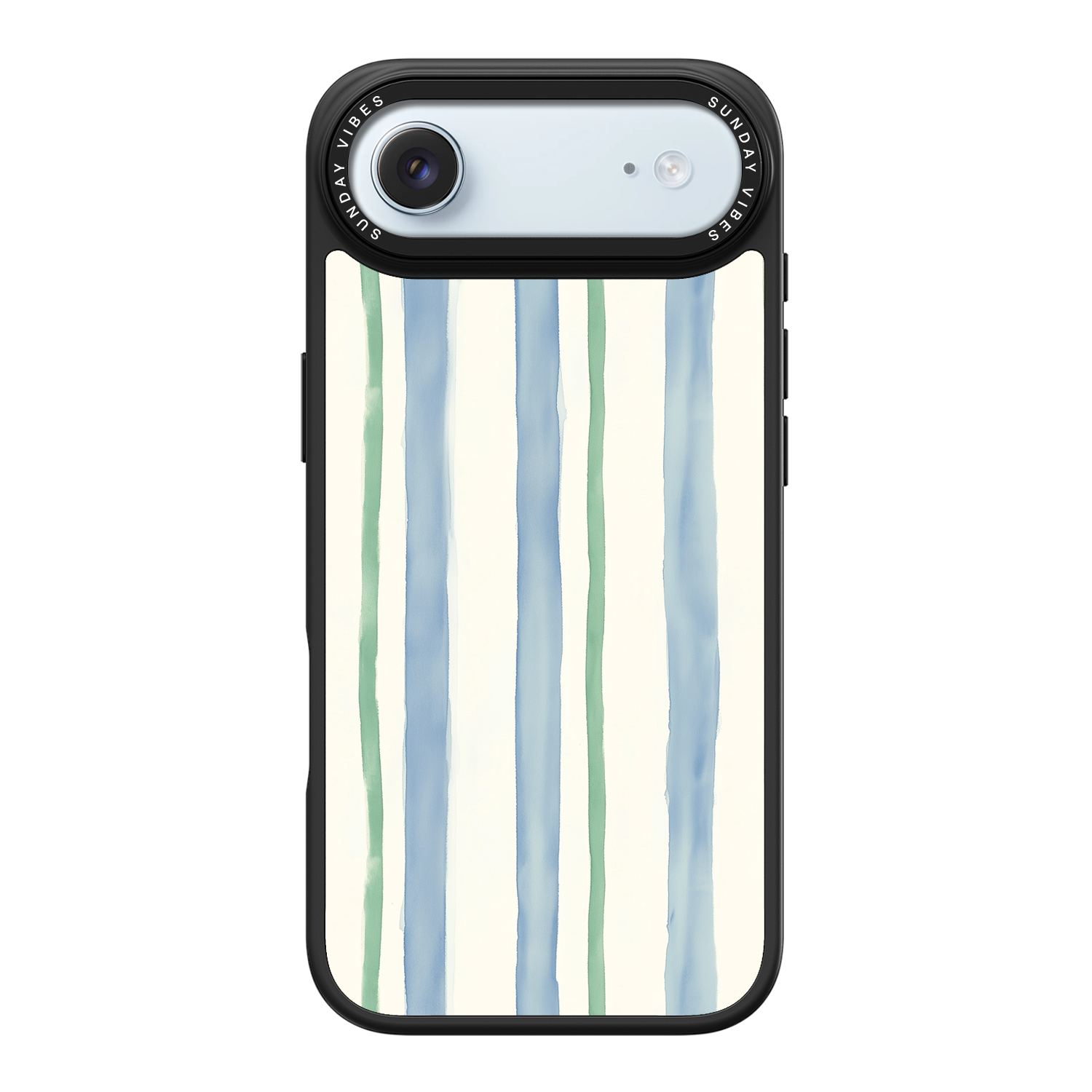 Azure Meadow Stripe iPhone Case