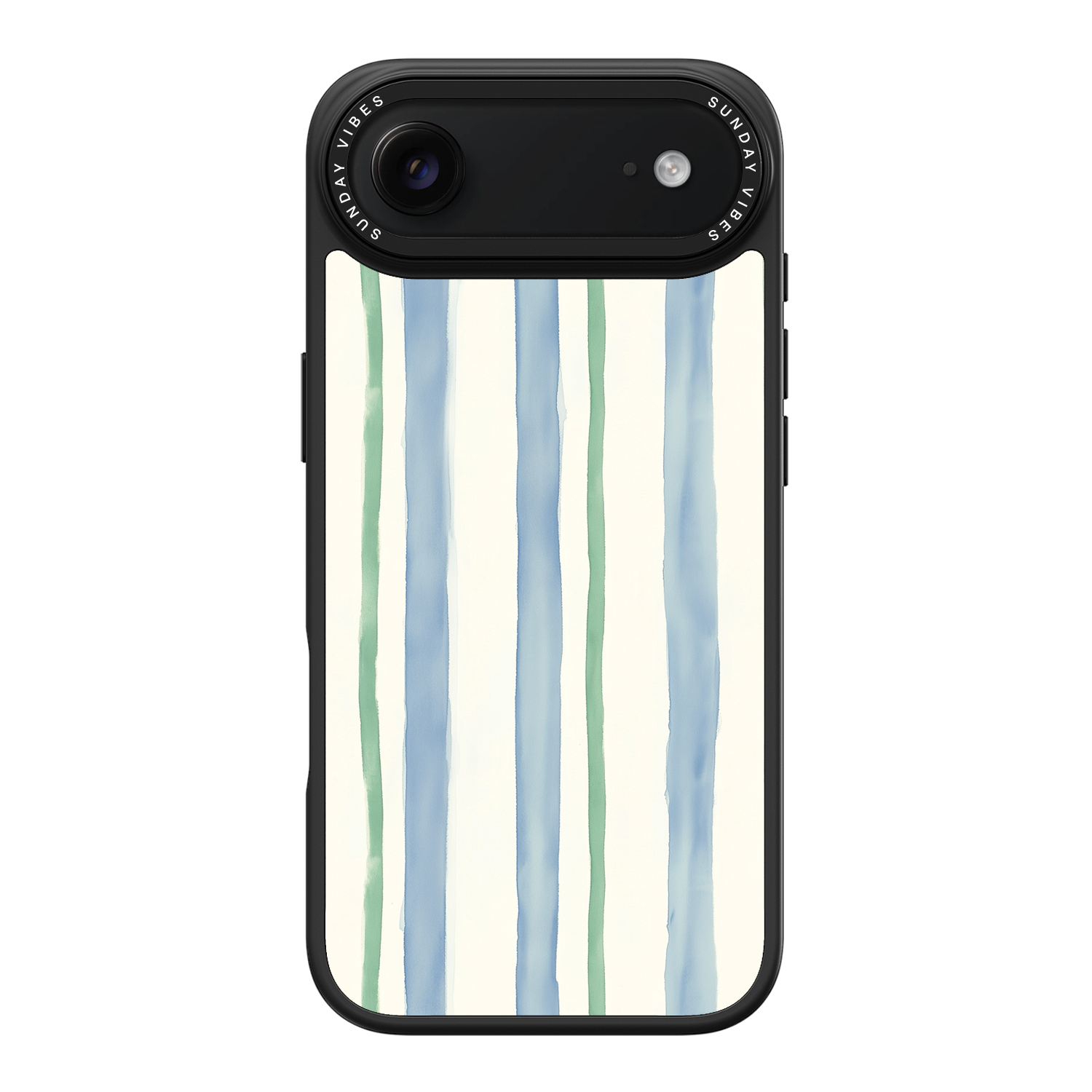 Azure Meadow Stripe iPhone Case