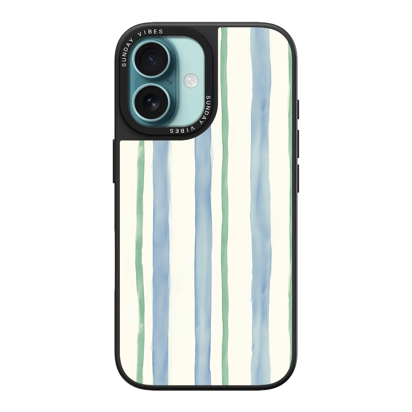 Azure Meadow Stripe iPhone Case