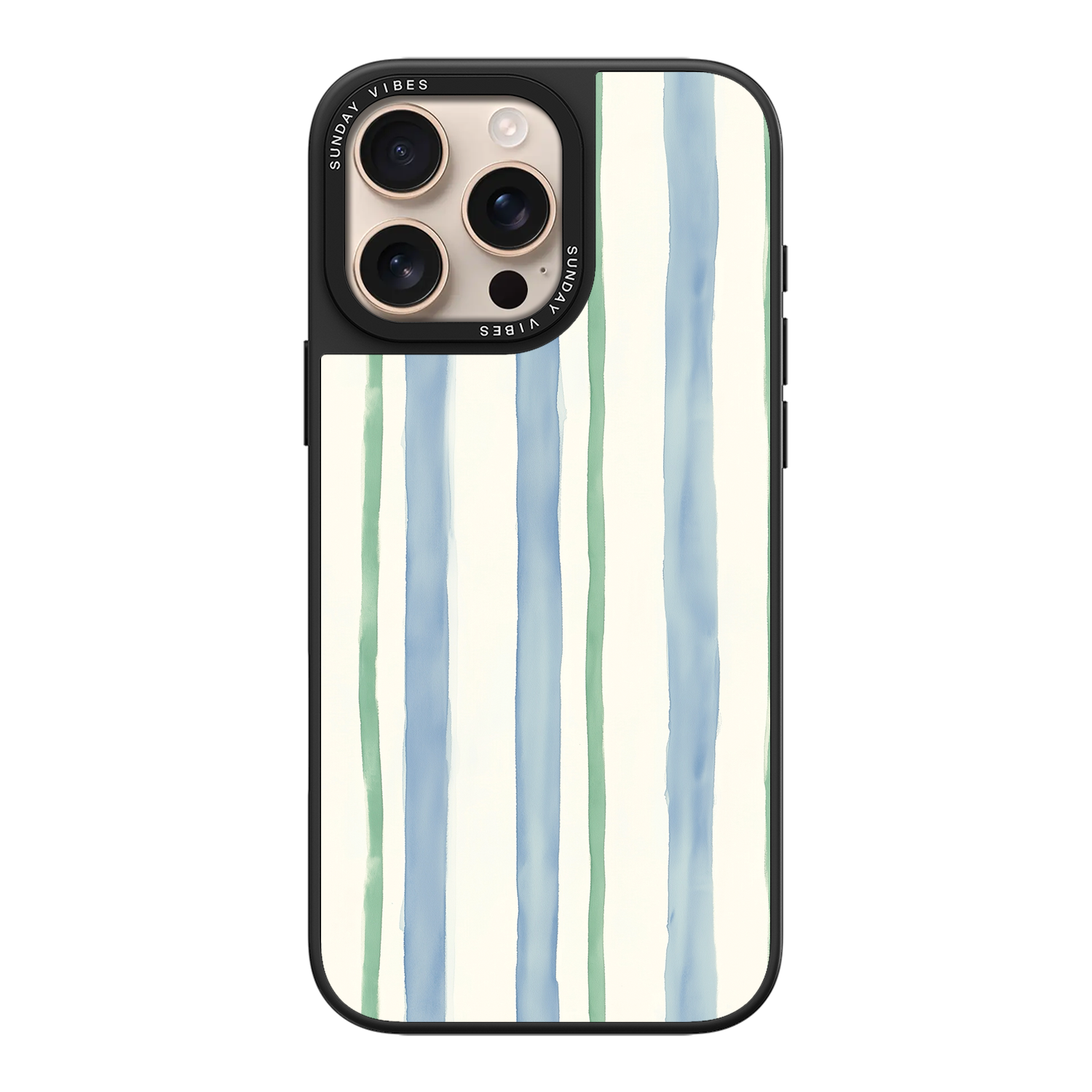 Azure Meadow Stripe iPhone Case