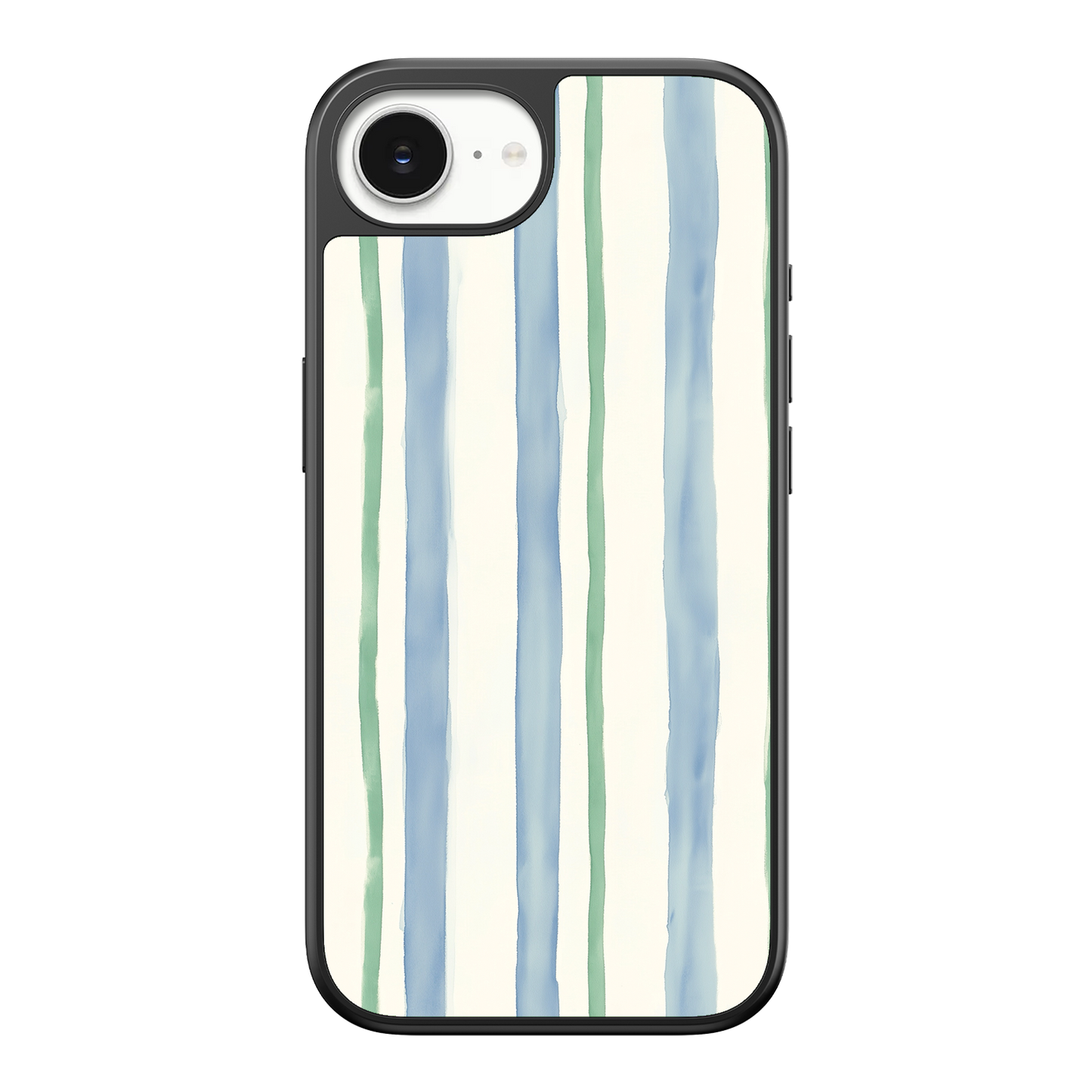 Azure Meadow Stripe iPhone Case