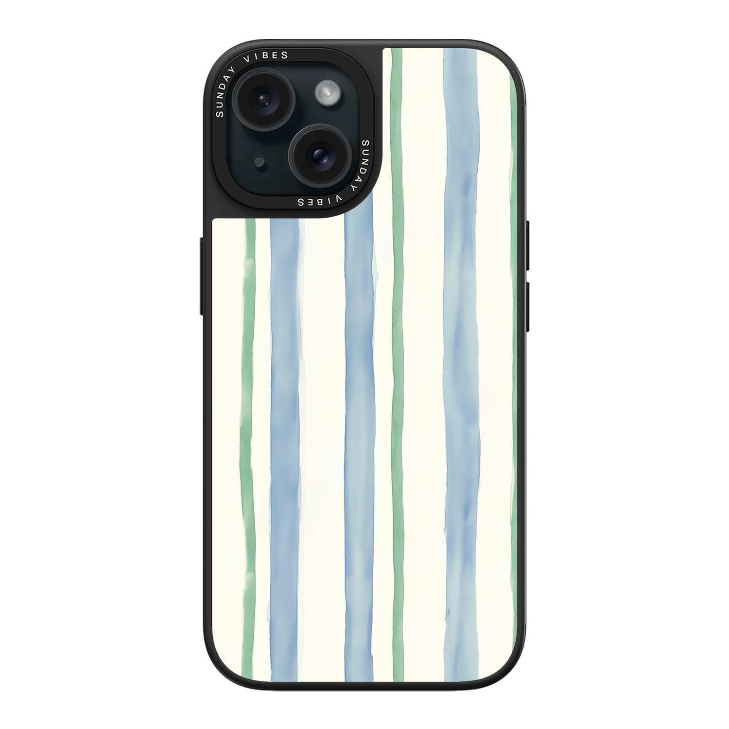 Azure Meadow Stripe iPhone Case