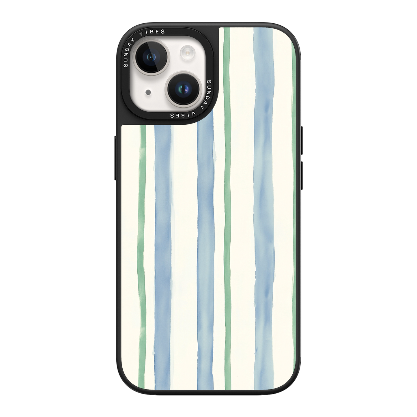 Azure Meadow Stripe iPhone Case