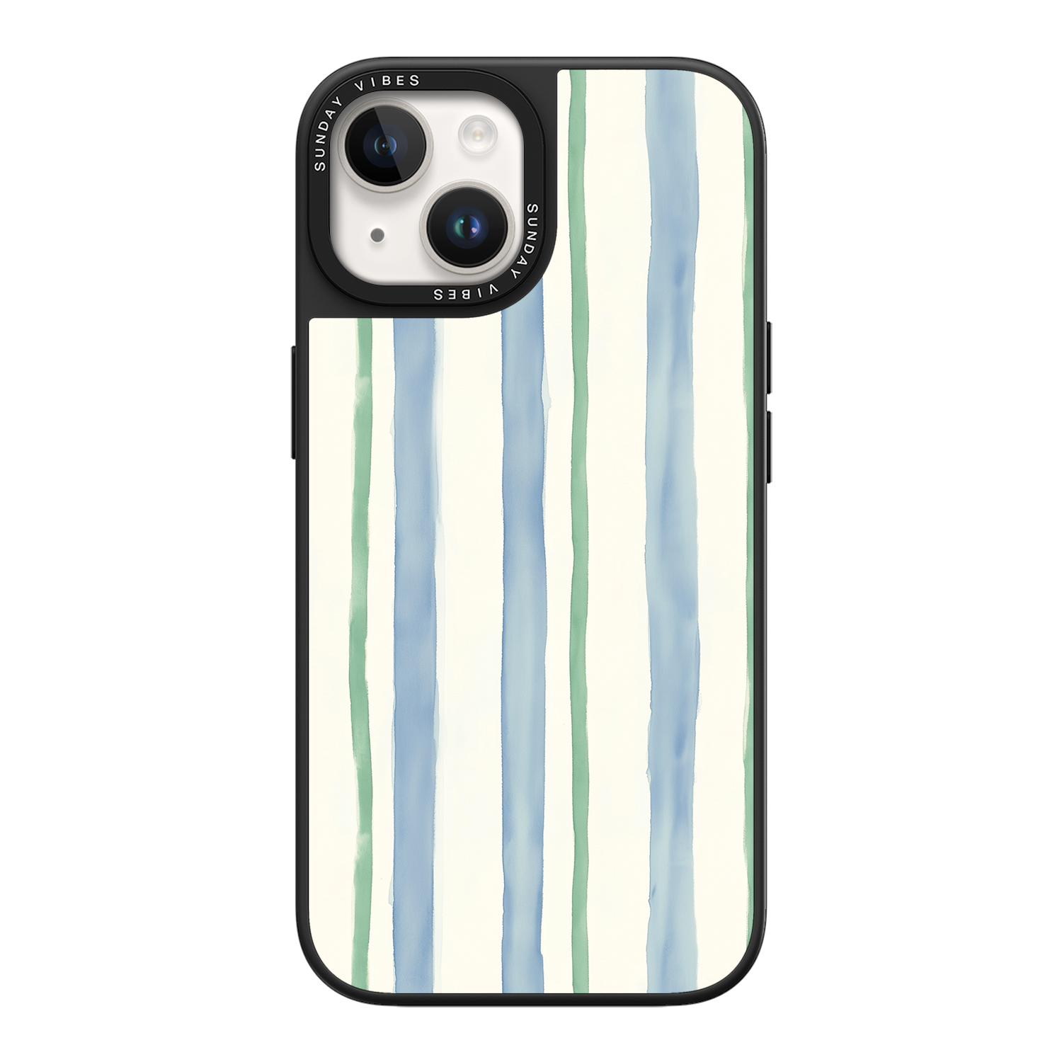 Azure Meadow Stripe iPhone Case
