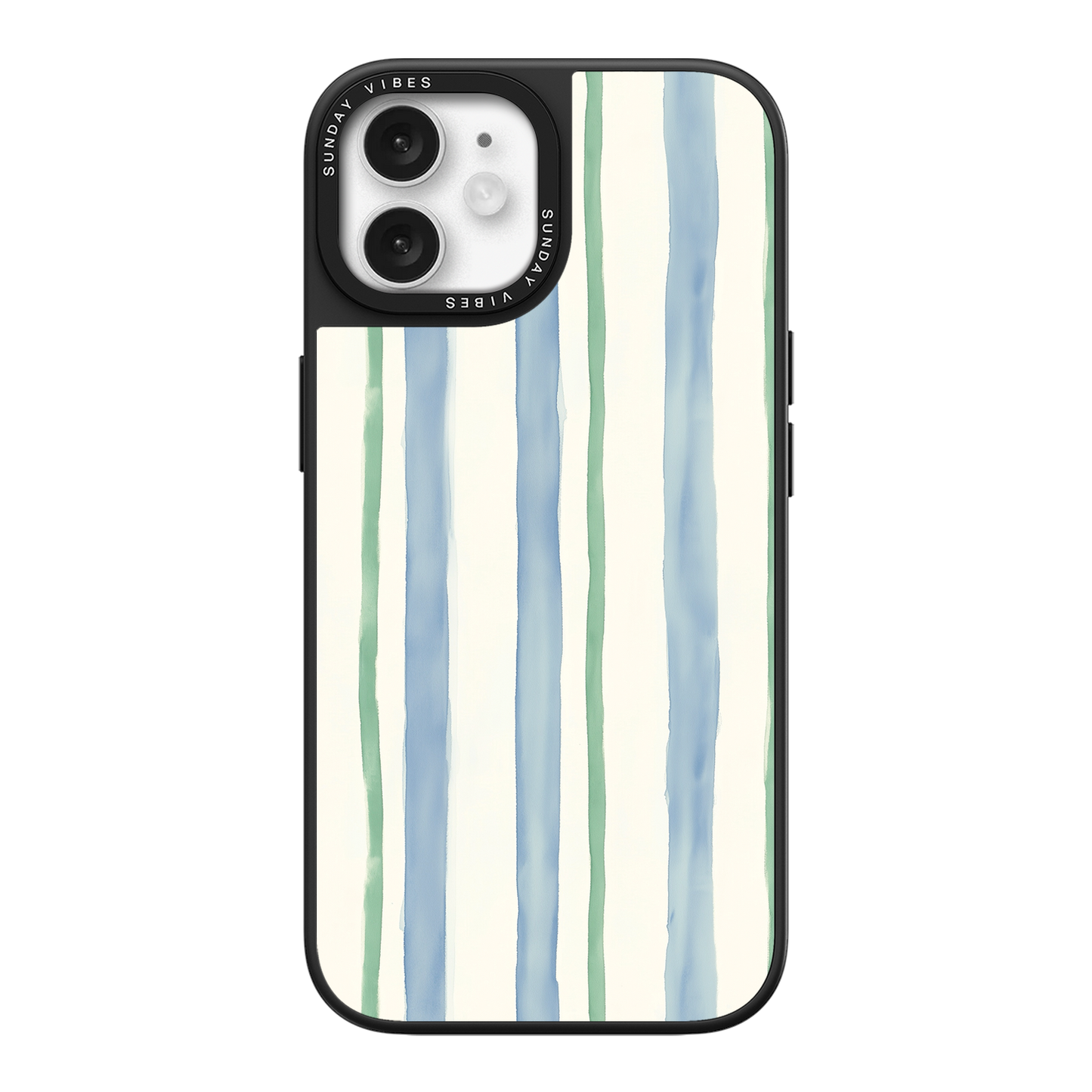 Azure Meadow Stripe iPhone Case