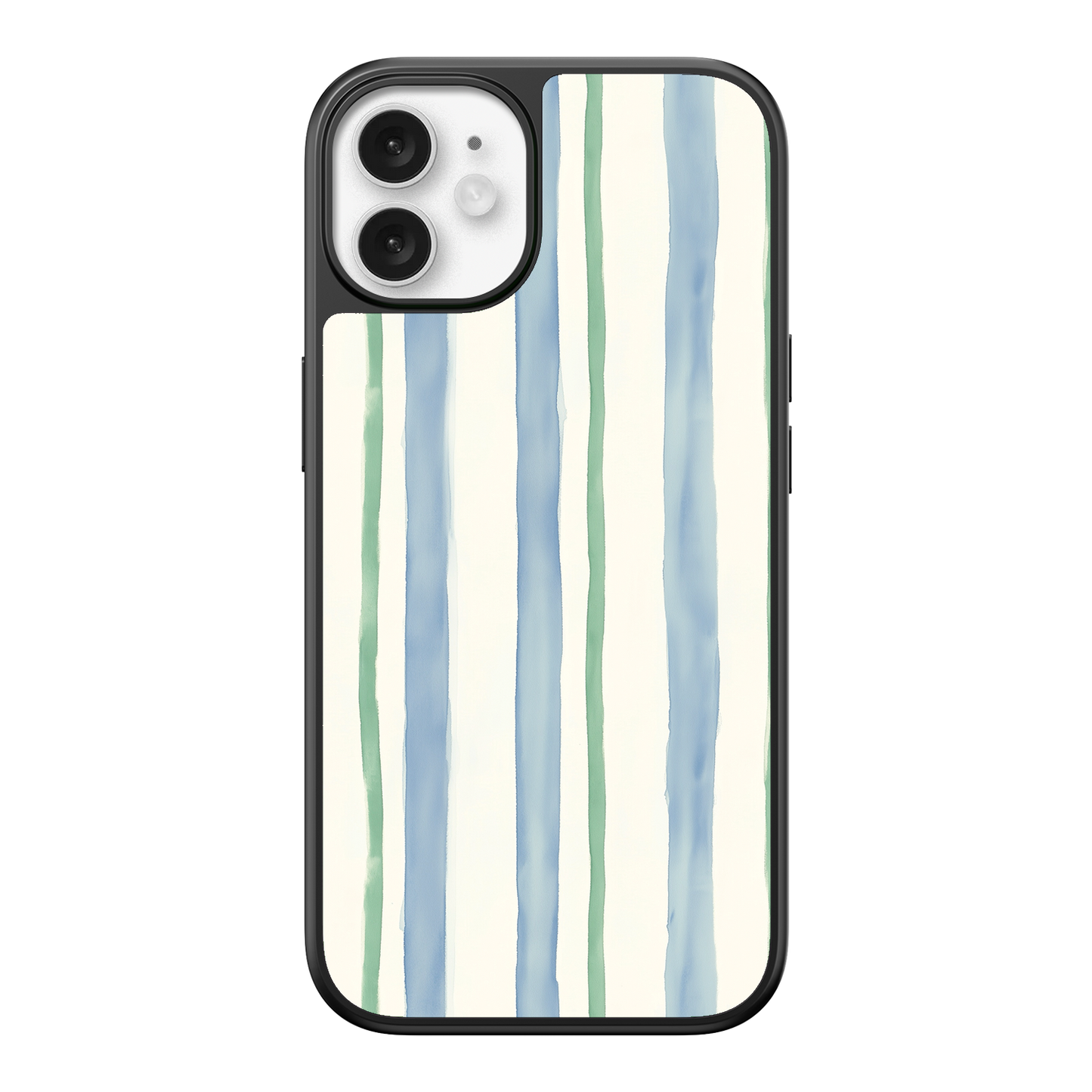 Azure Meadow Stripe iPhone Case