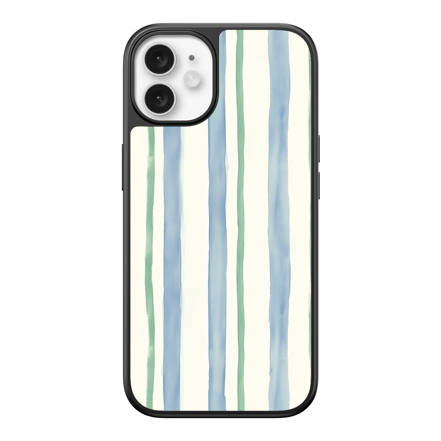 Azure Meadow Stripe iPhone Case