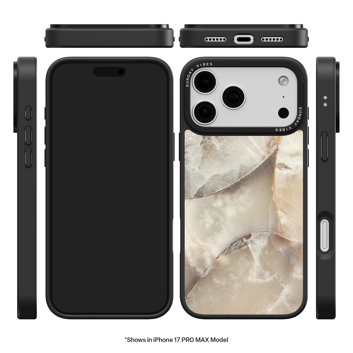Alabaster Whirl iPhone Case