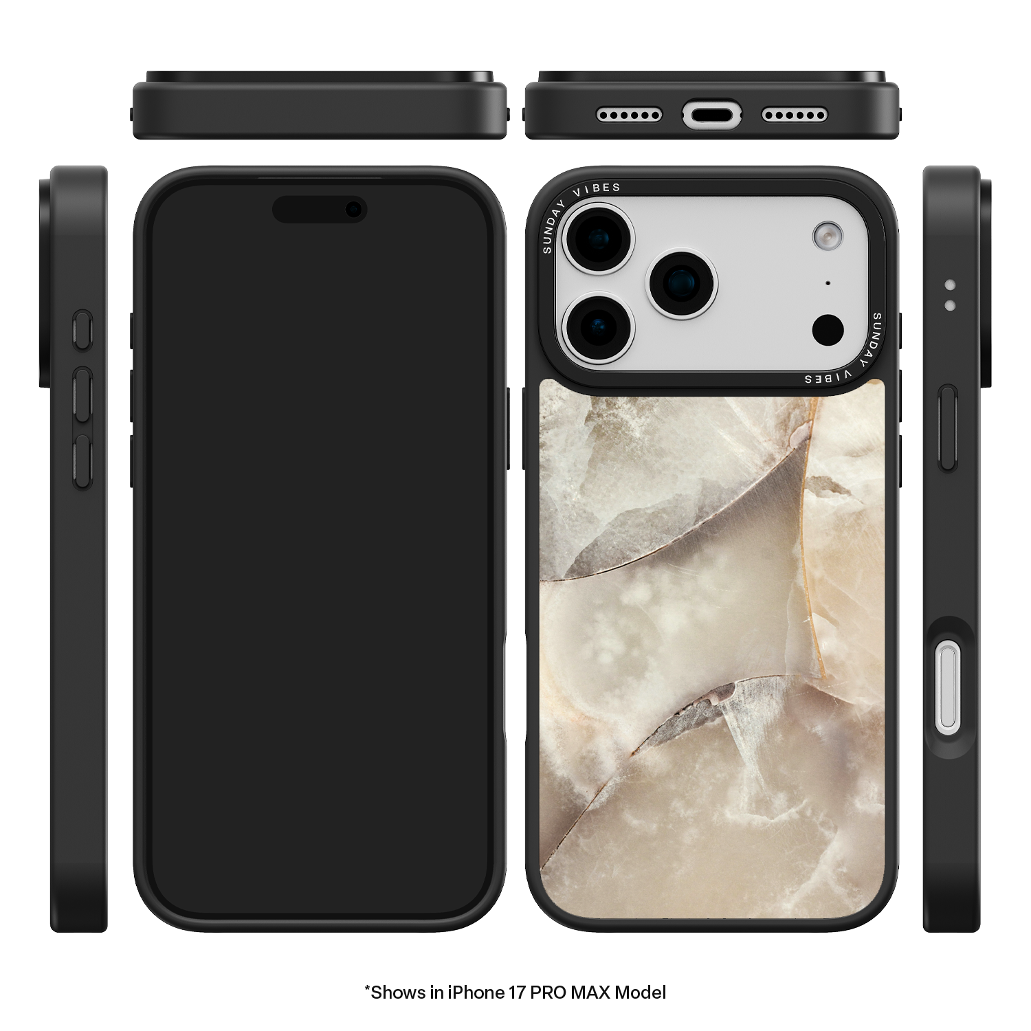 Alabaster Whirl iPhone Case