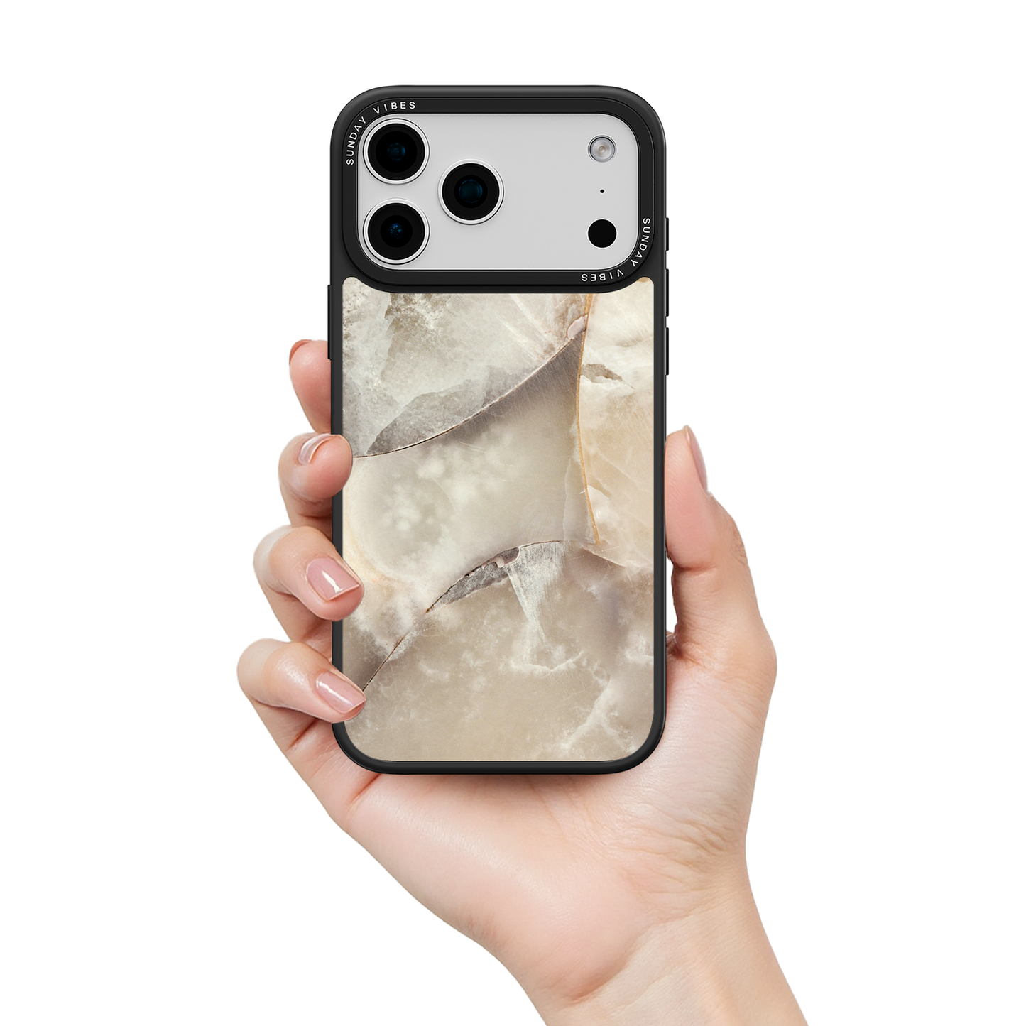 Alabaster Whirl iPhone Case