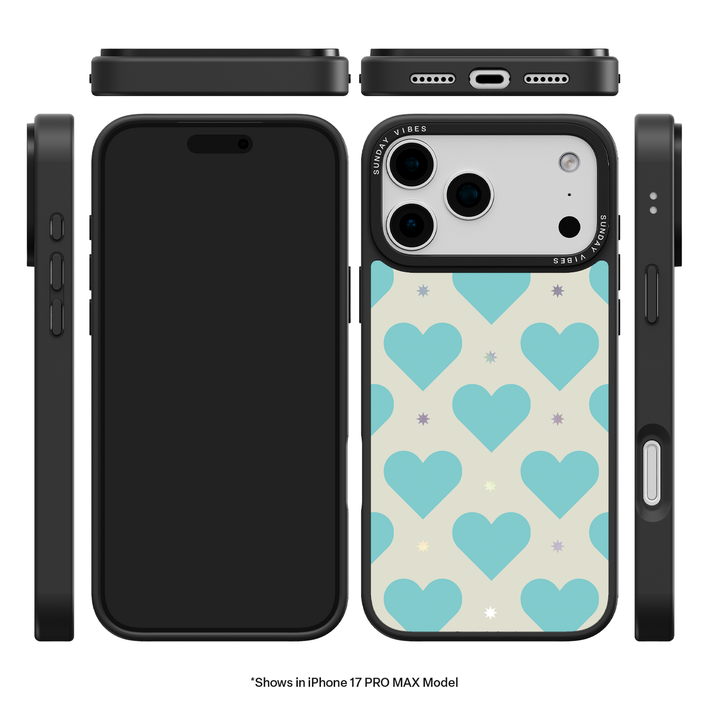 Heart Grid iPhone Case