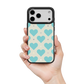 Heart Grid iPhone Case