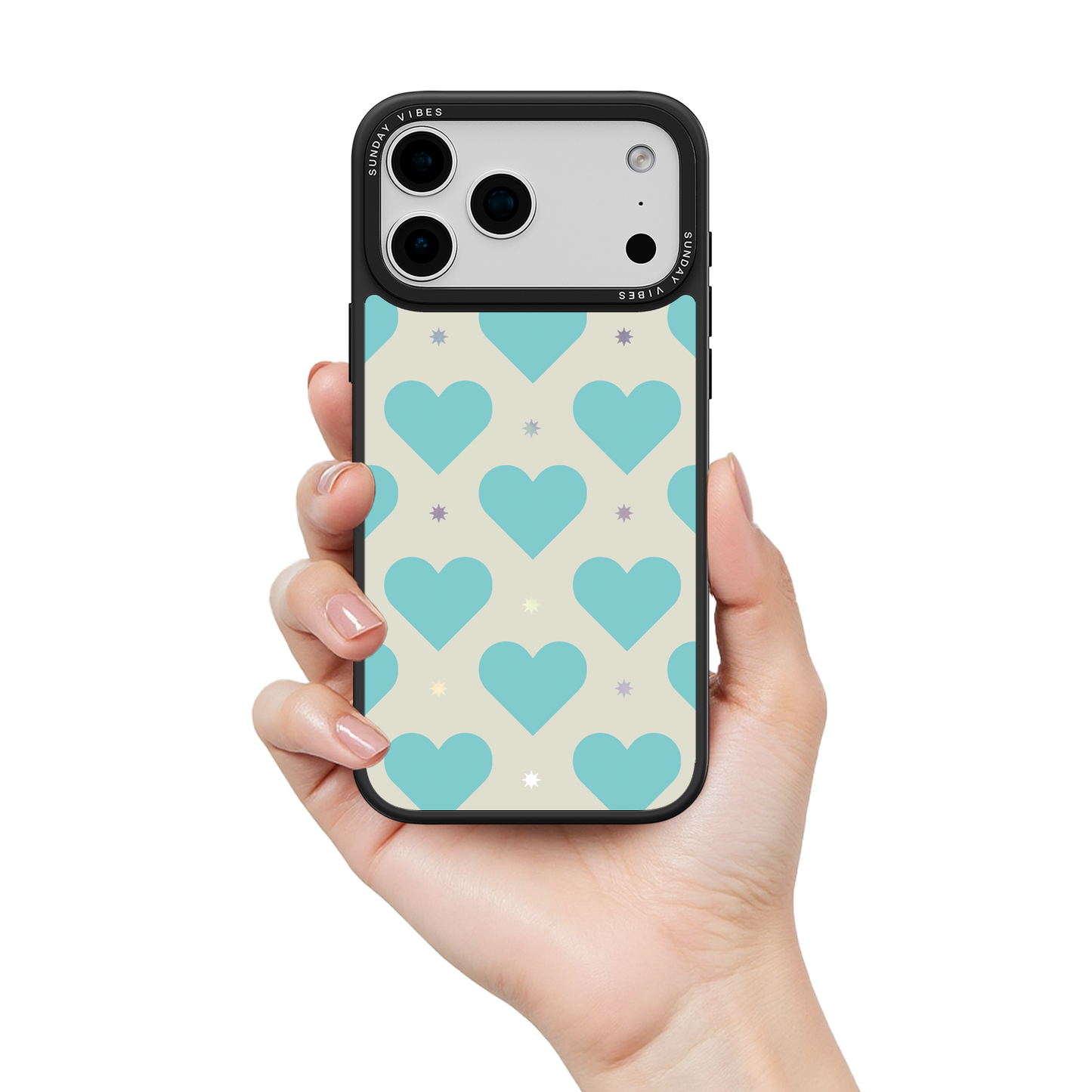 Heart Grid iPhone Case