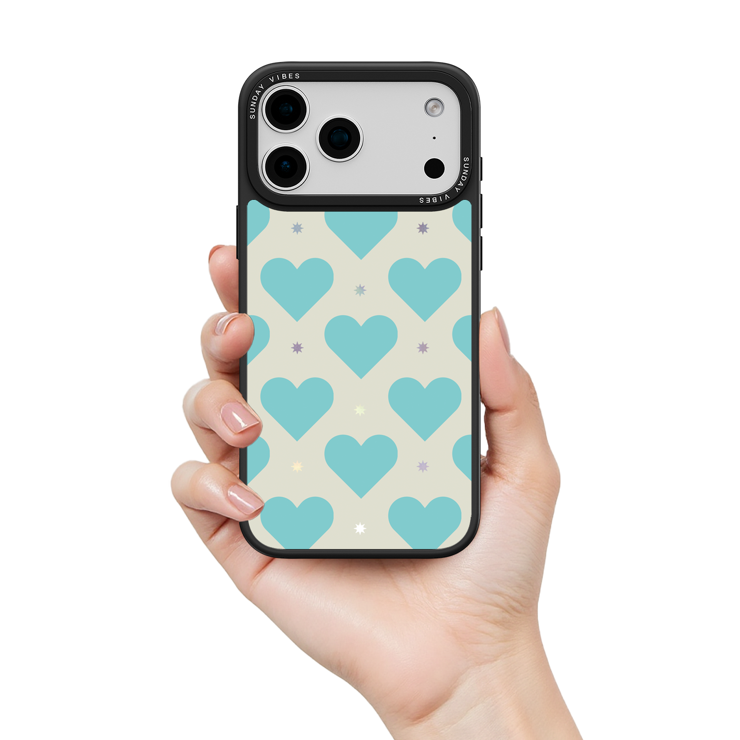 Heart Grid iPhone Case