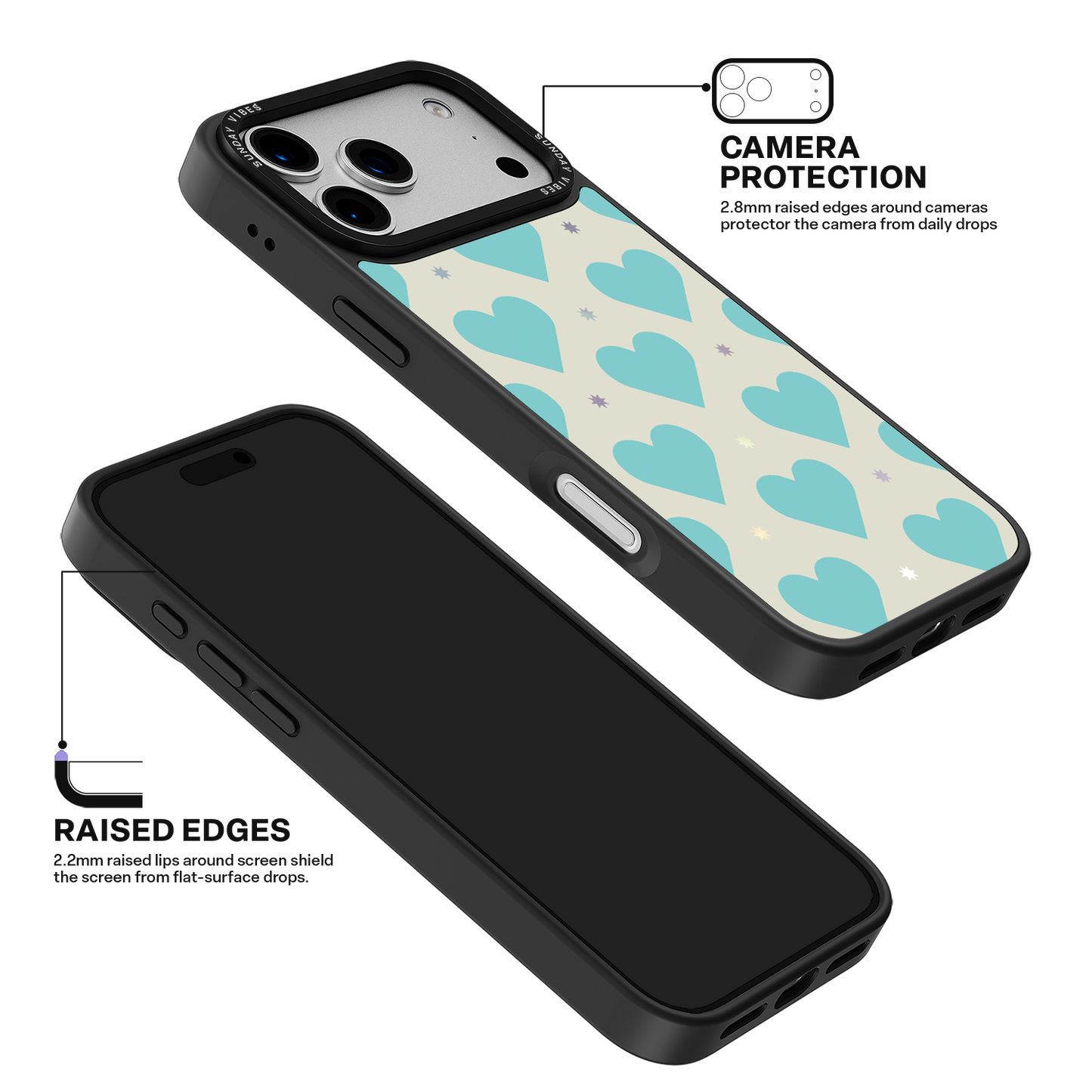 Heart Grid iPhone Case