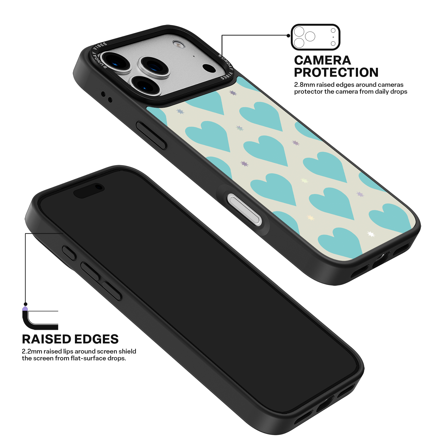 Heart Grid iPhone Case