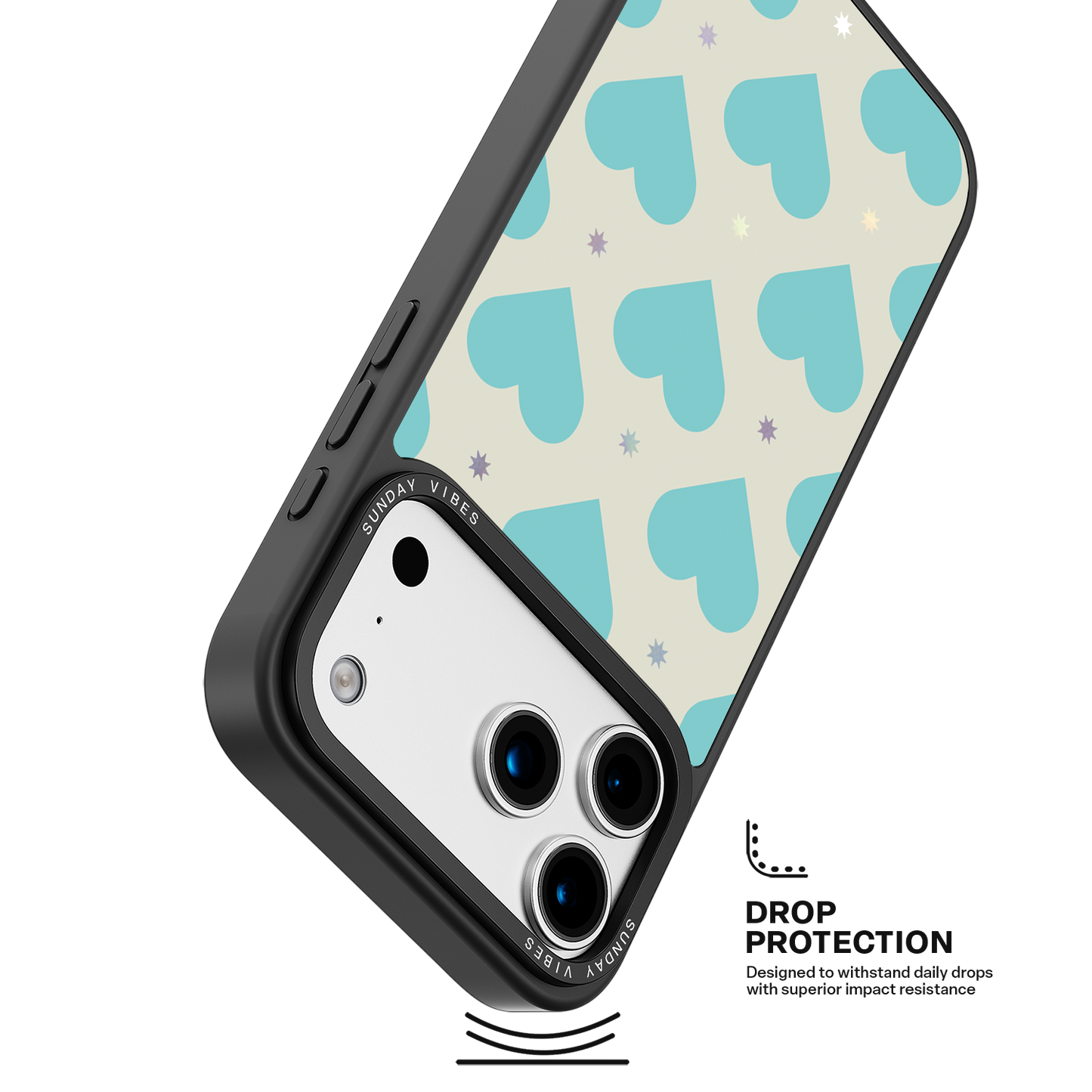 Heart Grid iPhone Case
