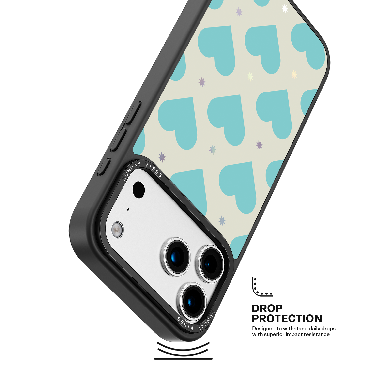 Heart Grid iPhone Case