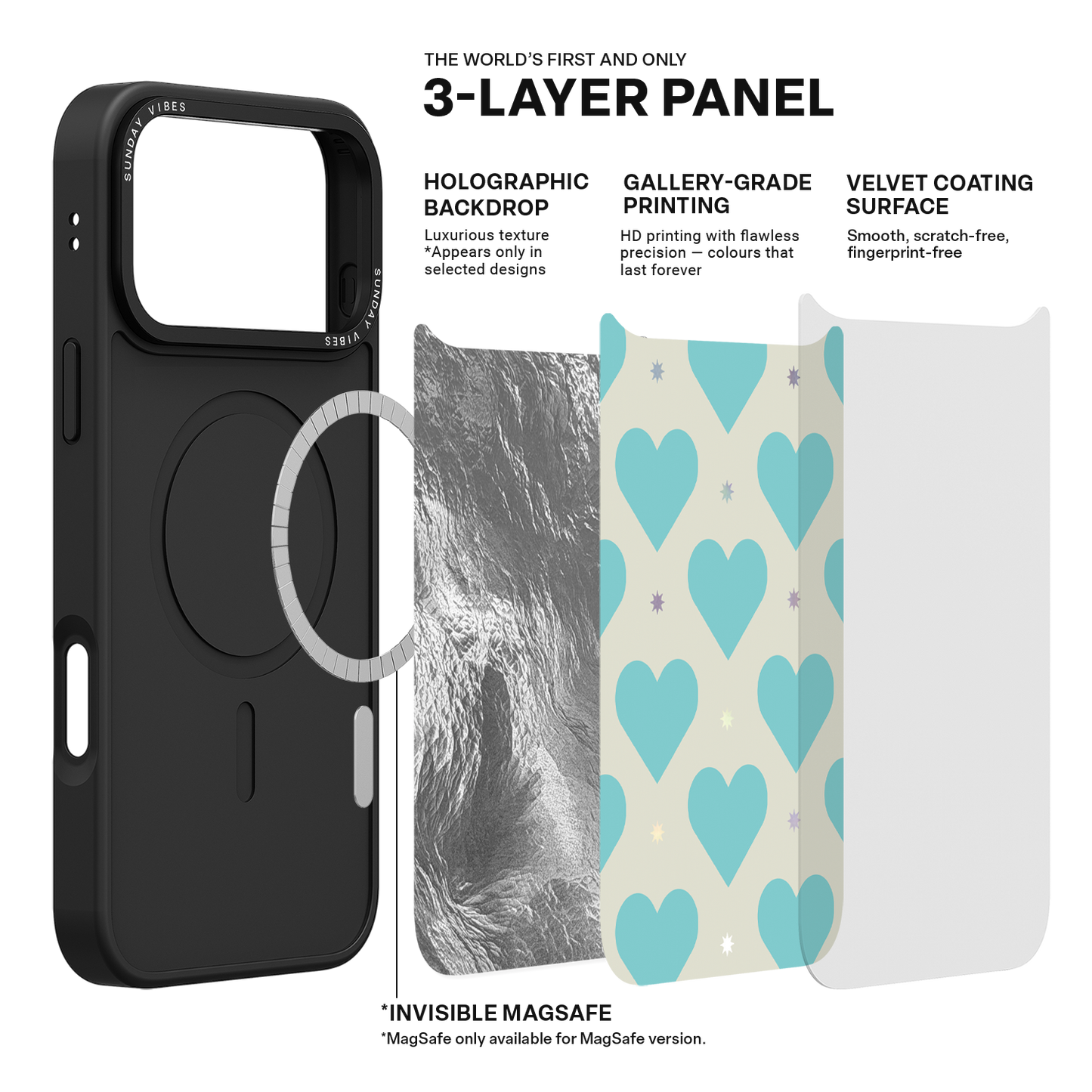 Heart Grid iPhone Case