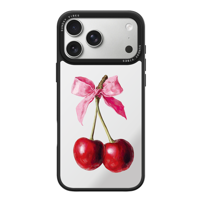 Cherry Charm Mirror iPhone Case