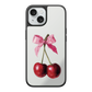 Cherry Charm Mirror iPhone Case