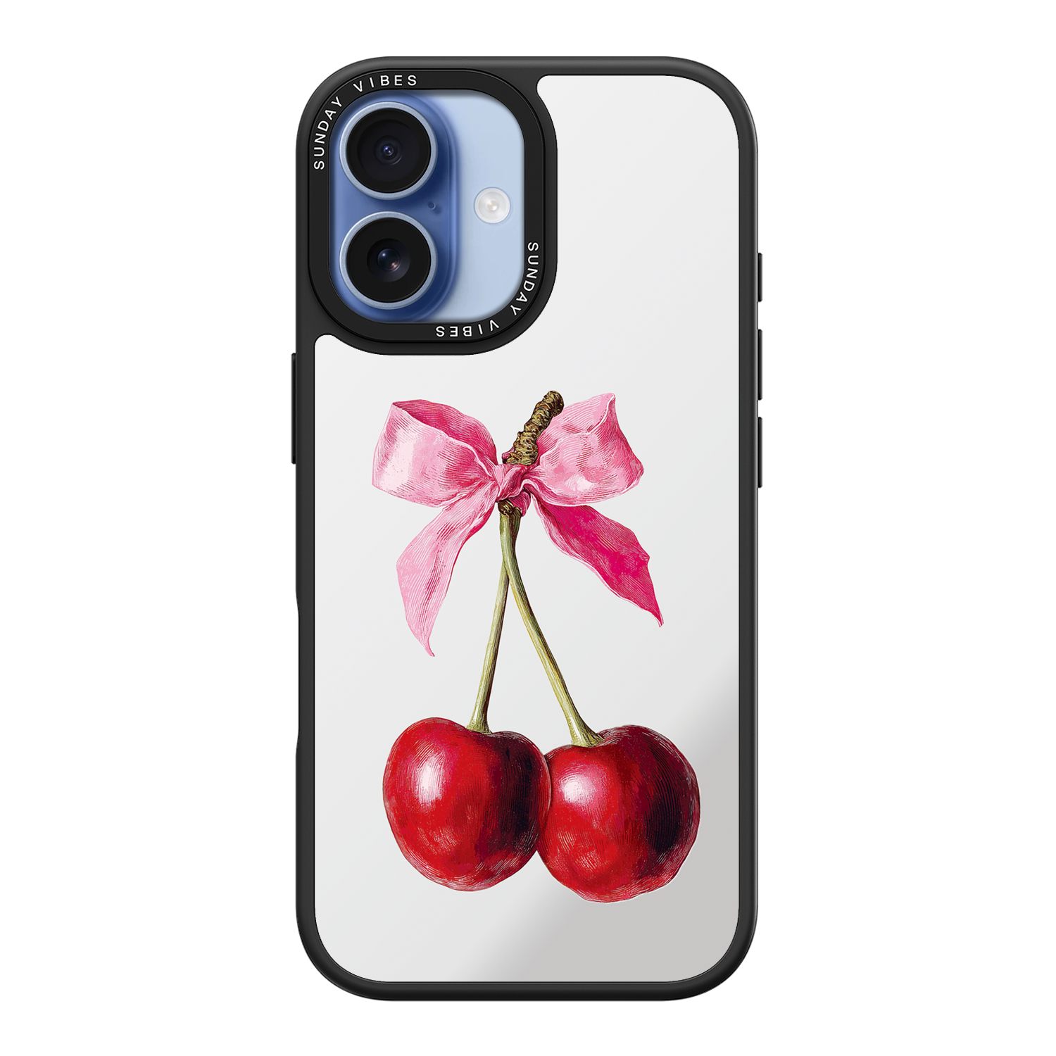 Cherry Charm Mirror iPhone Case