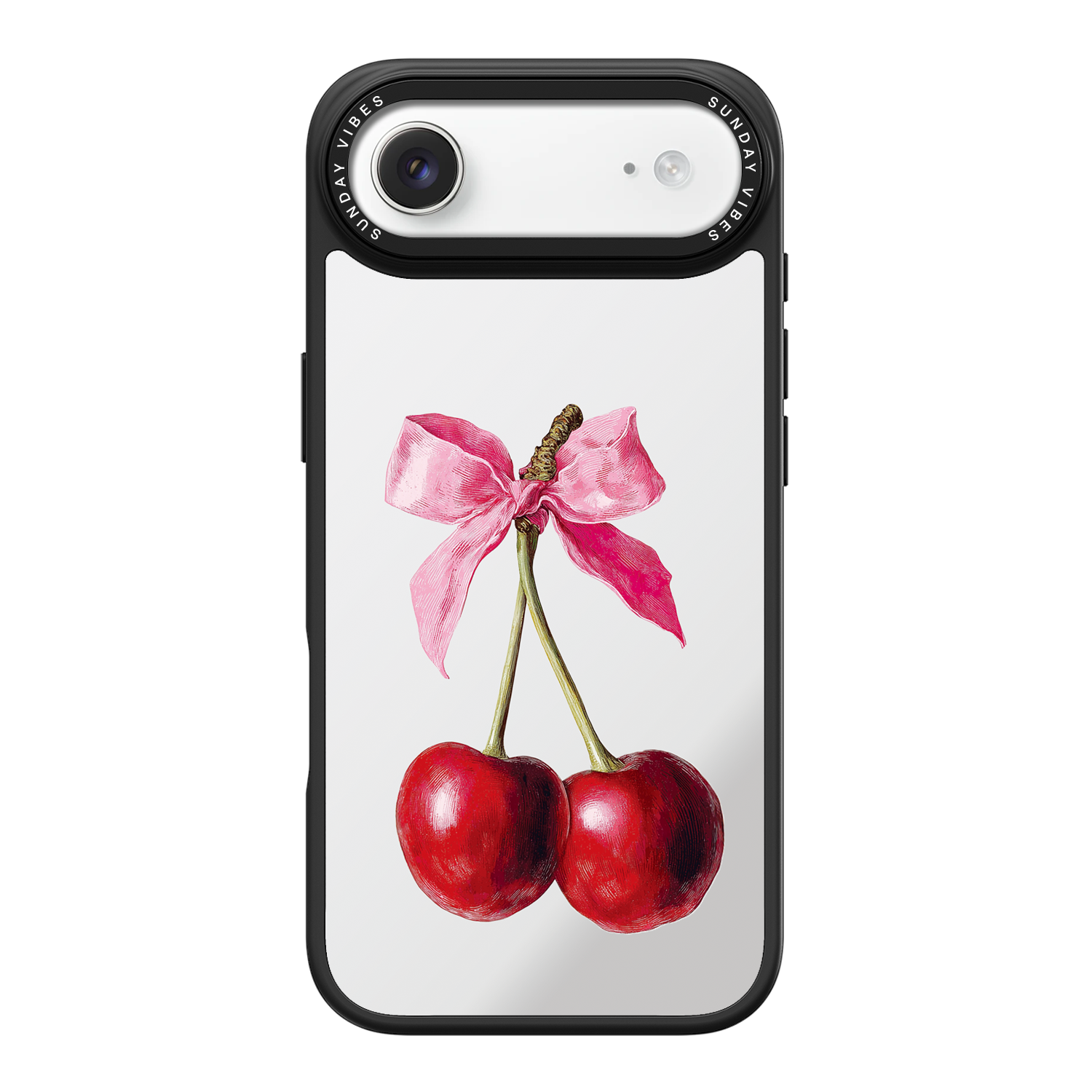 Cherry Charm Mirror iPhone Case