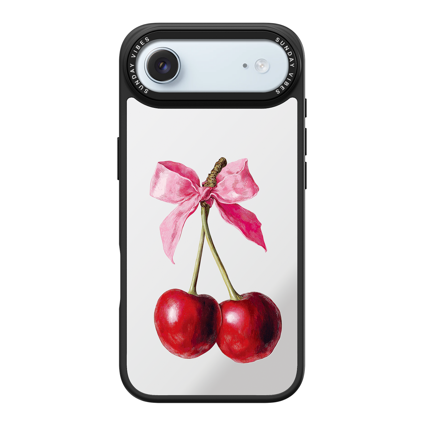 Cherry Charm Mirror iPhone Case
