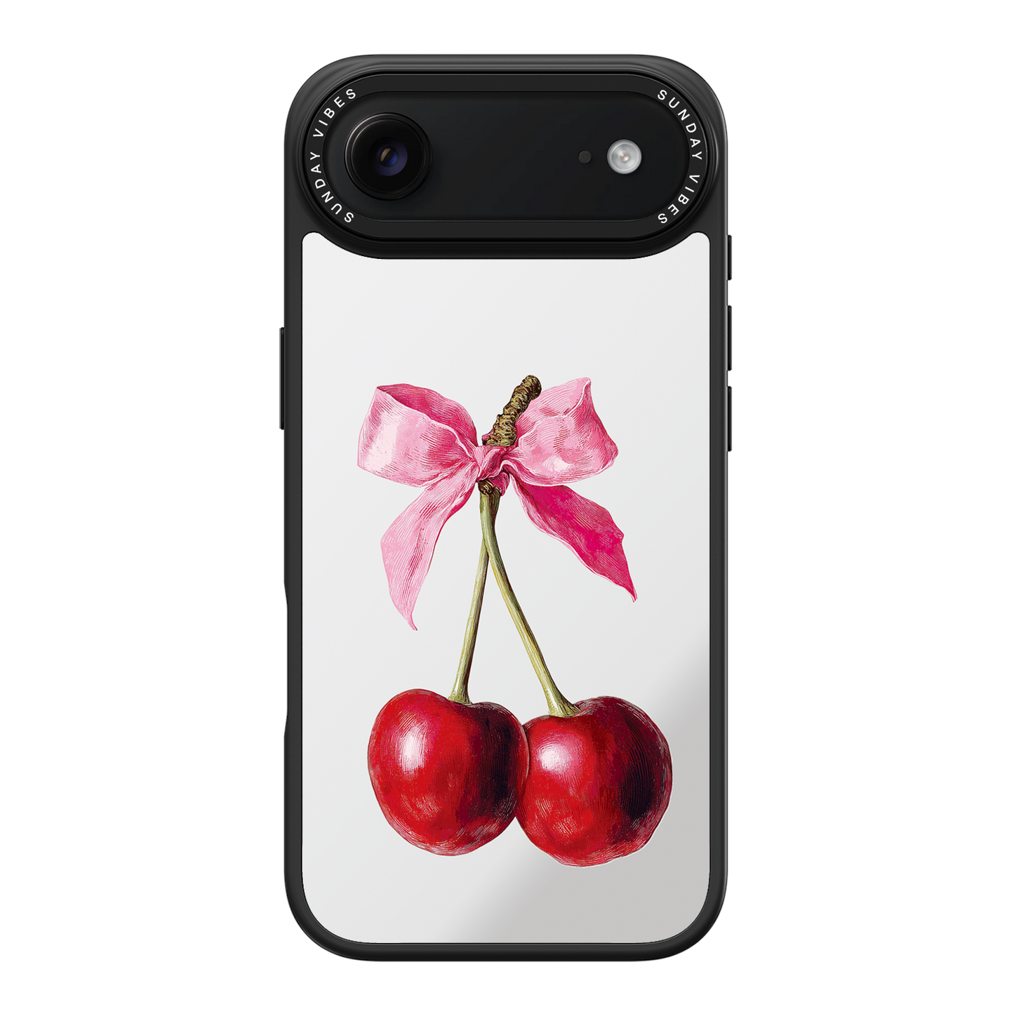 Cherry Charm Mirror iPhone Case