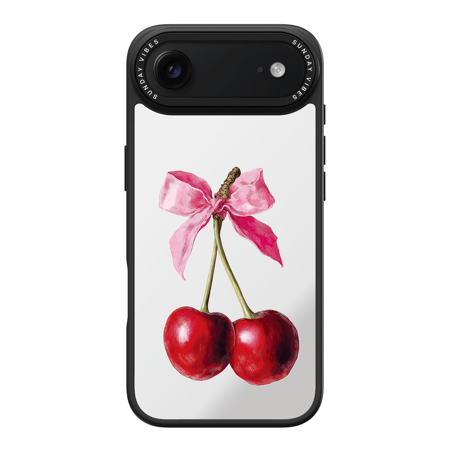 Cherry Charm Mirror iPhone Case