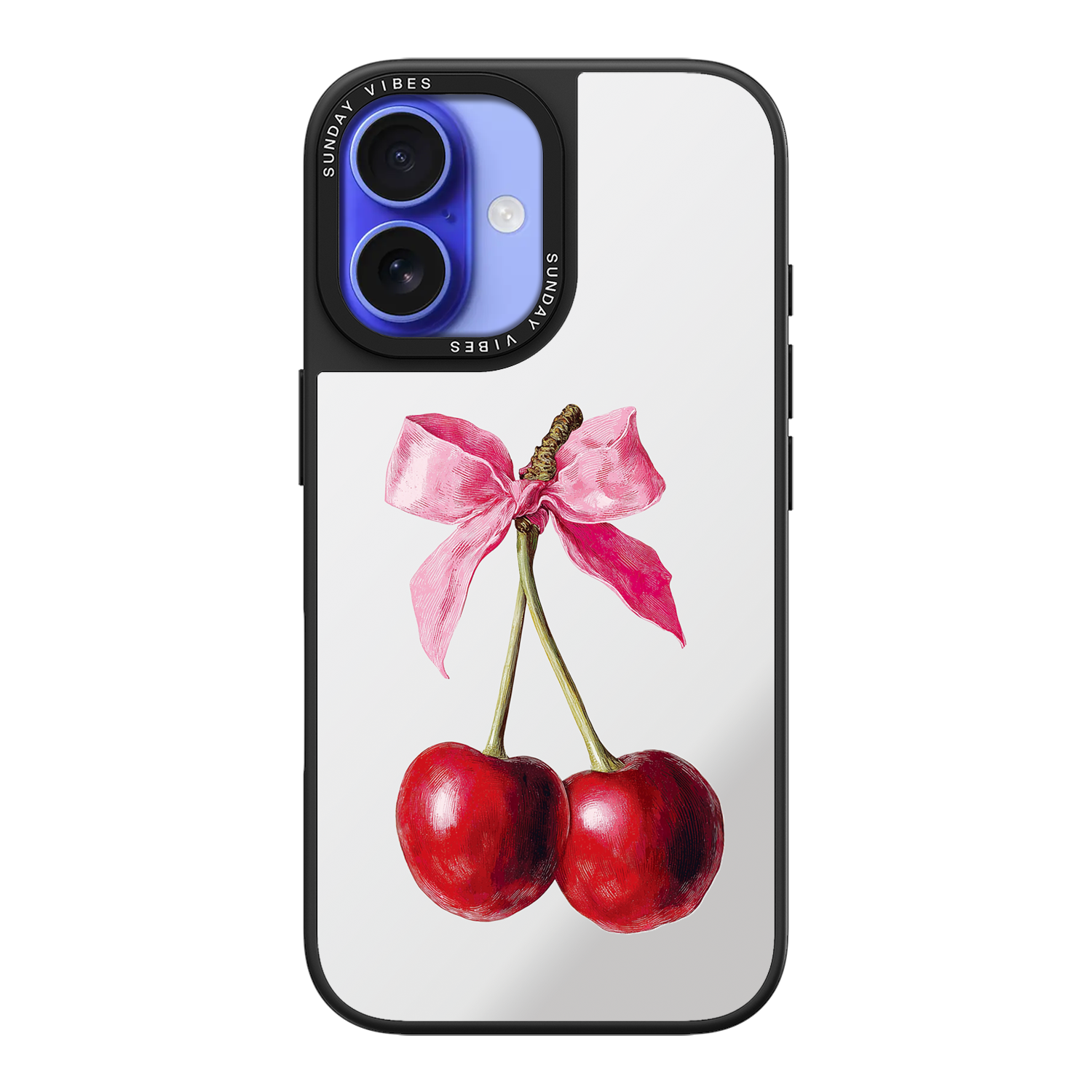 Cherry Charm Mirror iPhone Case